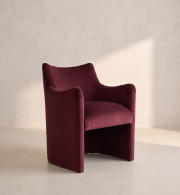 Muse Lounge Chair – Burgundy Wine