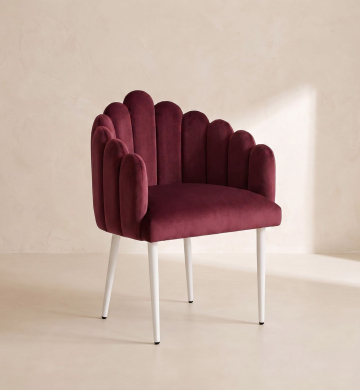 Bloom Accent Chair – Burgundy Wine