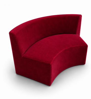 Sofa Cong Modular Arc Sự Kiện Đỏ Ruby – Sắc Đỏ Rực Rỡ Kiến Tạo Không Gian Tiệc Cưới Thượng Lưu | ONE CHAIR