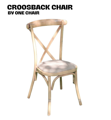 Ghế trang trí tiệc cưới crossback chữ X chéo lưng, sự kiện đám cưới ngoài trời