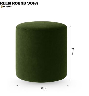 Ghế Sofa Đôn Tròn Nhung Xanh – Phá Cách & Ấn Tượng Trong Sự Kiện Cao Cấp