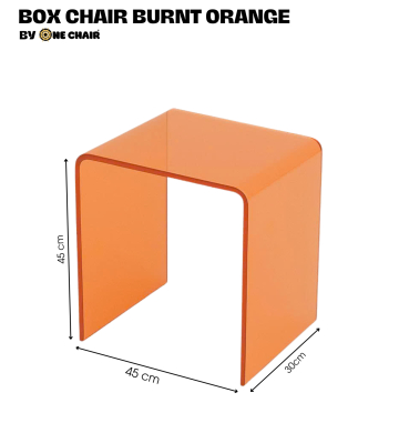 BOX CHAIR MÀU BURNT ORANGE – ẤM ÁP VÀ RỰC RỠ
