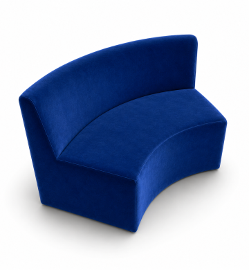 Sofa Cong Modular Arc Cobalt – Khối Xanh Điện Quyền Lực Giữa Không Gian Sự Kiện | ONE CHAIR