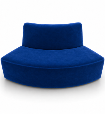 Sofa Cong Modular Wave Cobalt – Sắc Xanh Điện Táo Bạo Cho Không Gian Sự Kiện | ONE CHAIR