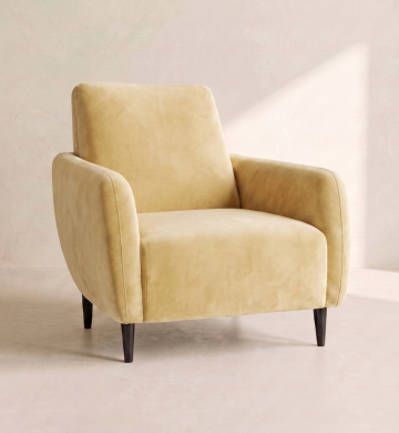 Single Sofa – Butter Yellow