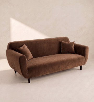 Long Sofa – Chocolate Brown