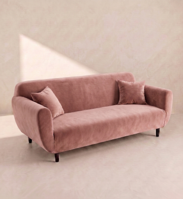 Long Sofa – Dusty Rose