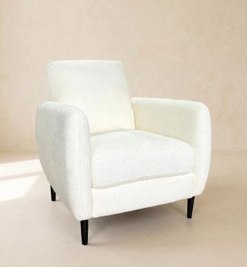 Single Sofa White