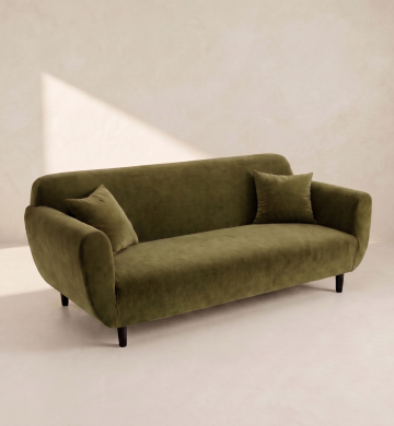 Long Sofa – Moss Green