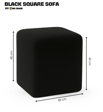 Ghế Don Sofa Vuông Màu Đen: PHONG CÁCH TỐI GIẢN, TINH TẾ