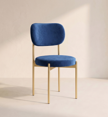 Velvet Chair – Cobalt Blue