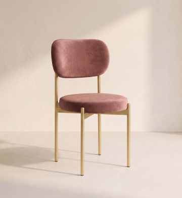 Velvet Chair – Muted Rose