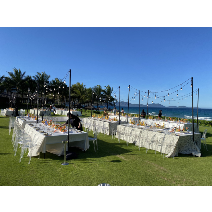 Setup Bàn Tiệc & Concept Lễ Vow Xinh Đẹp Bên Bờ Biển Thơ Mộng