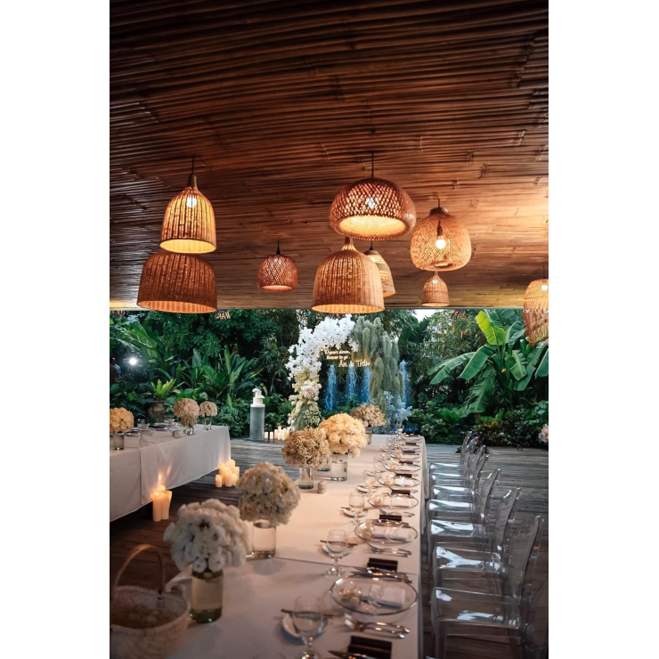 Dãy Bàn Tiệc Đẹp Lung Linh Tại AN LÂM RETREAT