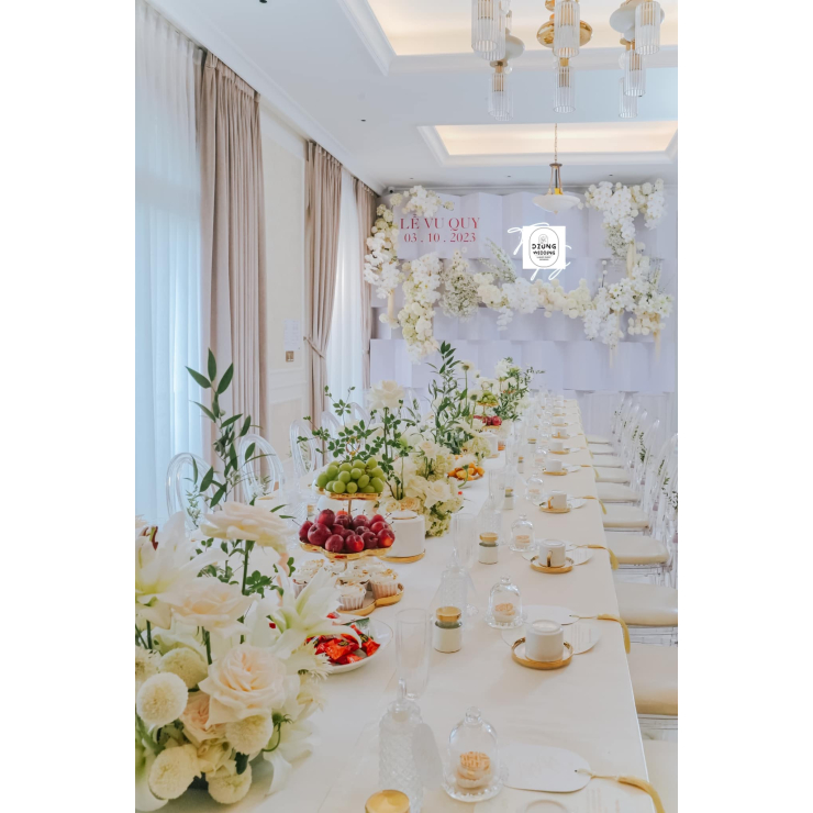 Lễ Gia Tiên Đẹp Với Concept Trắng Tinh Khôi
