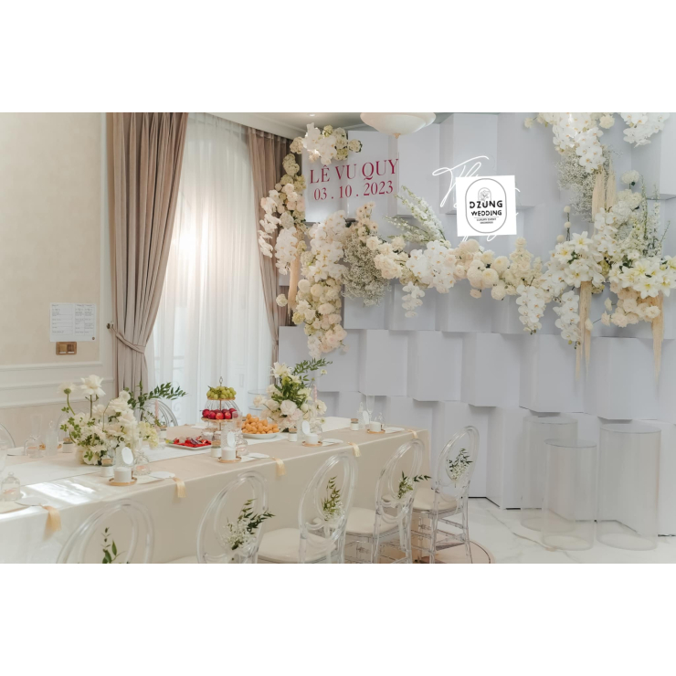 Lễ Gia Tiên Đẹp Với Concept Trắng Tinh Khôi