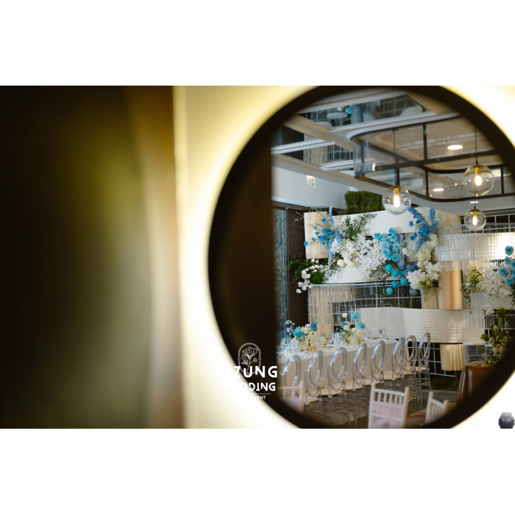 Lễ Gia Tiên Màu Xanh Ngọc Đẹp Nhẹ Nhàng