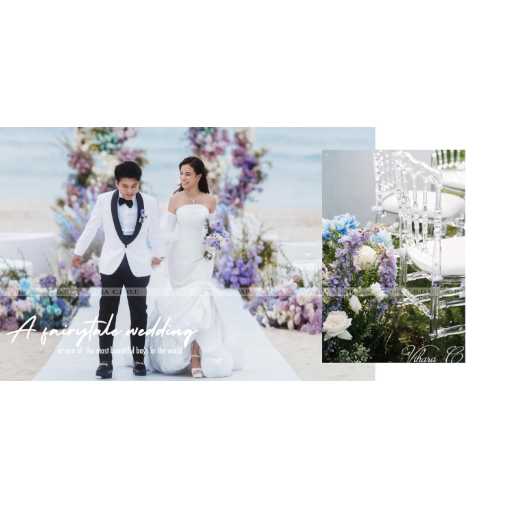 Hấp Dẫn Với Concept Tiệc Cưới Ngoài Trời Ven Biển Đẹp Lung Linh