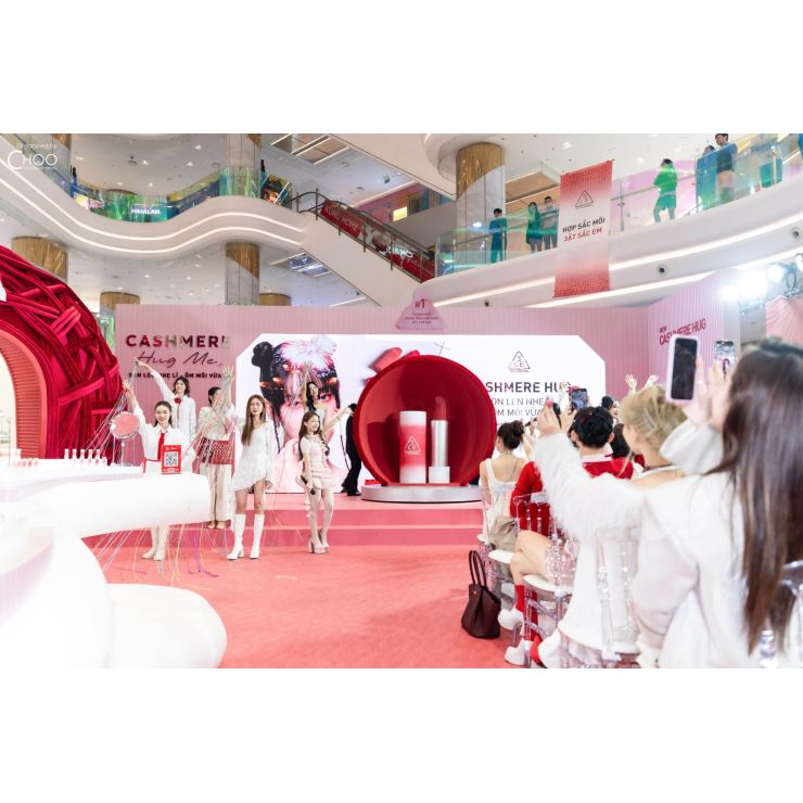 Sự kiện Pop-up Store 3CE Cashmere Hug Me – Không gian sắc hồng thời thượng tại TP.HCM