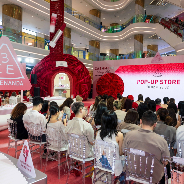 Sự kiện Pop-up Store 3CE Cashmere Hug Me – Không gian sắc hồng thời thượng tại TP.HCM